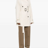 Trench doppiopetto con cintura in avorio Toteme - donna 