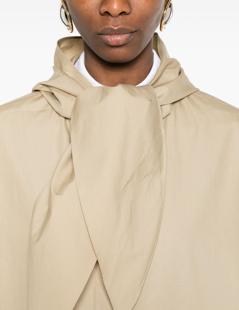 Giacca tecnica con sciarpa  in beige Toteme - donna 