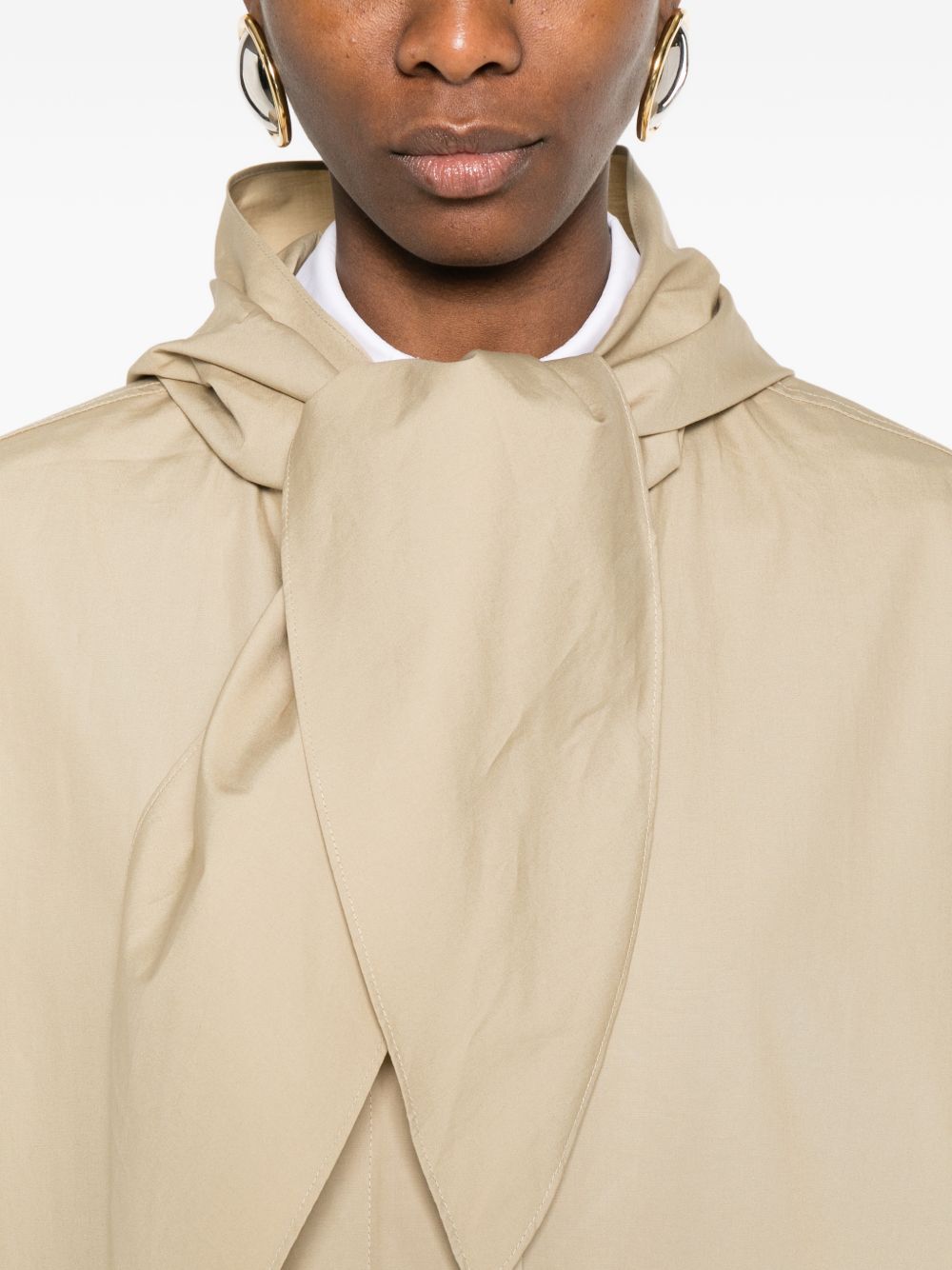 Giacca tecnica con sciarpa  in beige Toteme - donna 