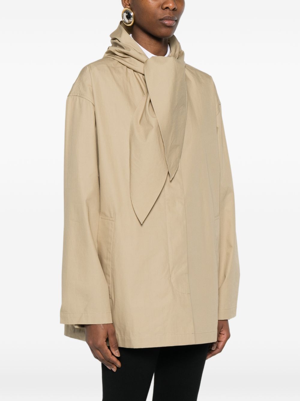 Giacca tecnica con sciarpa  in beige Toteme - donna 