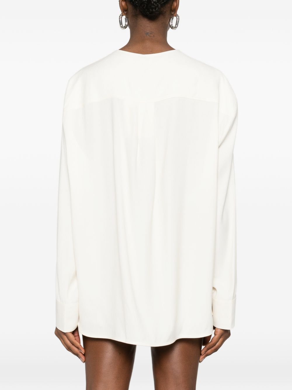 Blusa con scollo a V in bianco Toteme - donna 
