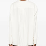 Blusa con scollo a V in bianco Toteme - donna 