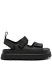 Sandali golden glow con chiusura a strappo in nero UGG - donna