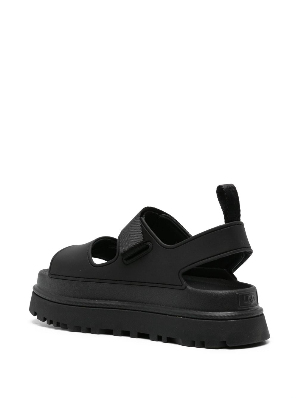 Sandali golden glow con chiusura a strappo in nero UGG - donna 