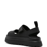 Sandali golden glow con chiusura a strappo in nero UGG - donna 