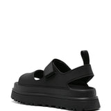 Sandali golden glow con chiusura a strappo in nero UGG - donna 