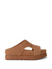 Ciabatte con plateau Goldenstar in marrone Ugg - donna
