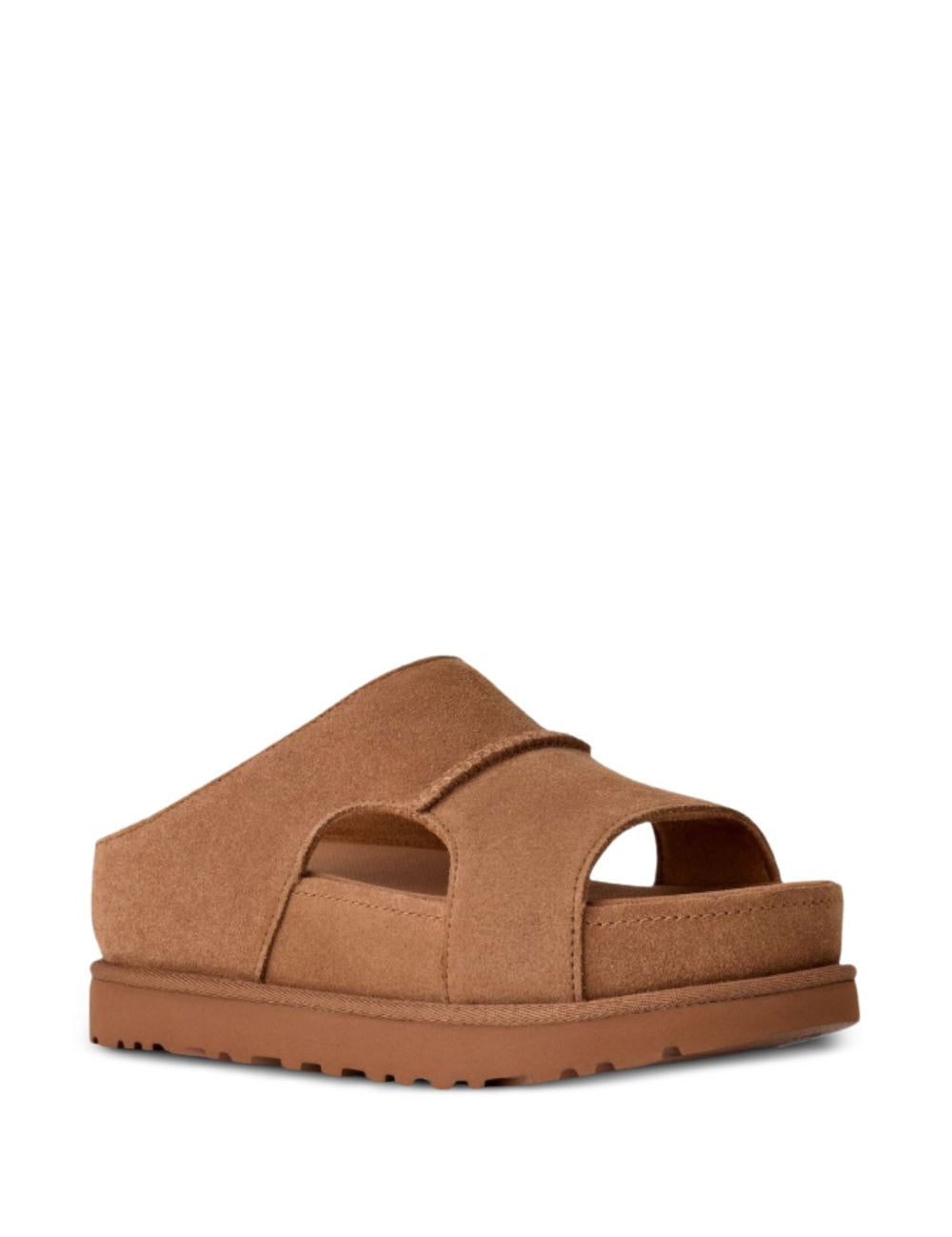 Ciabatte con plateau Goldenstar in marrone Ugg - donna 