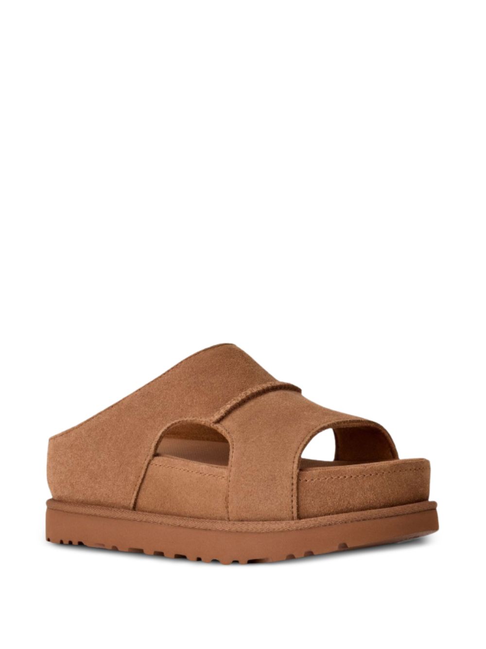 Ciabatte con plateau Goldenstar in marrone Ugg - donna 
