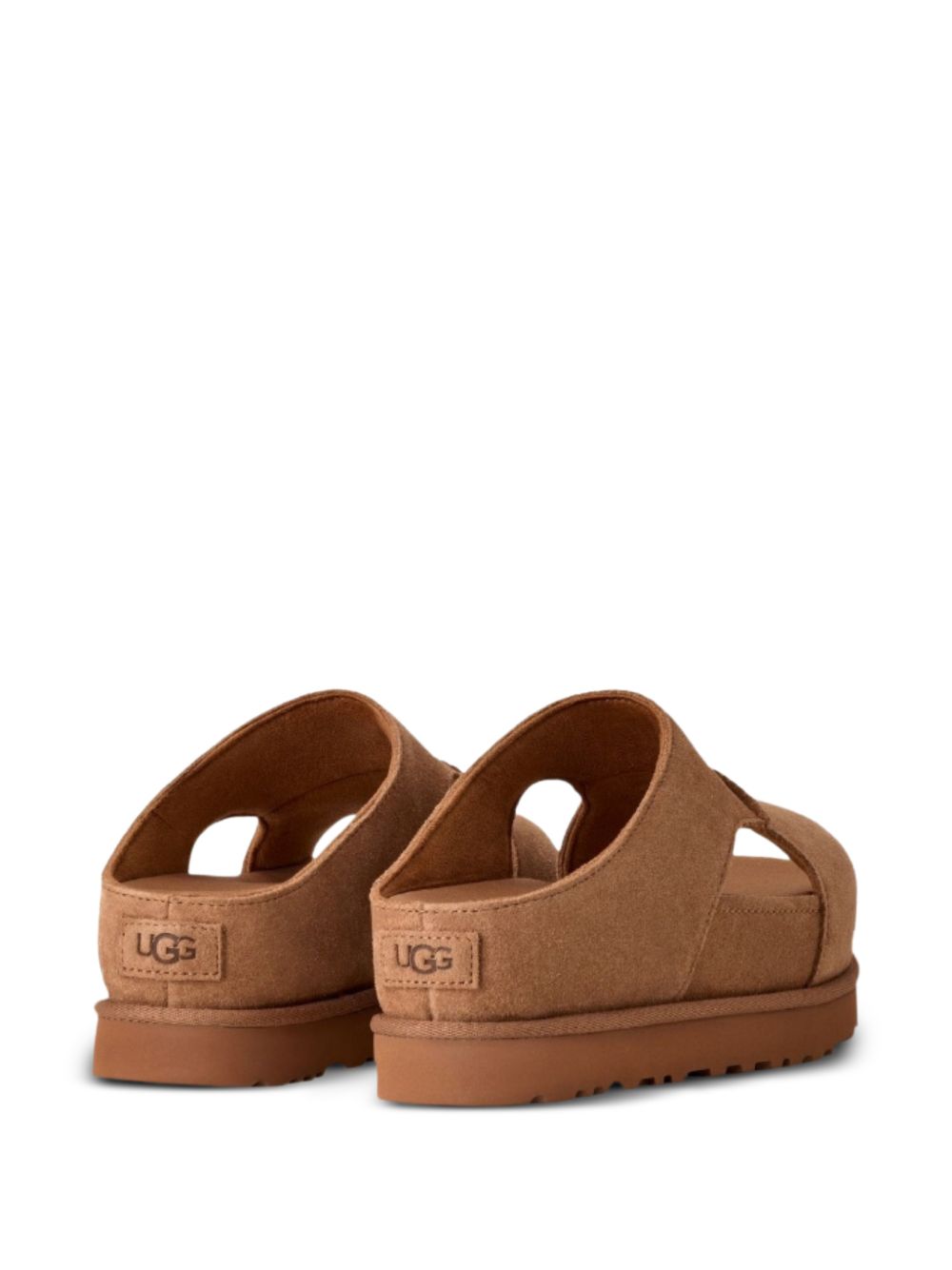 Ciabatte con plateau Goldenstar in marrone Ugg - donna 