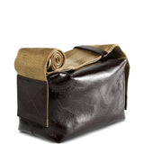 Borsa a spalla in pelle lucida in bordeaux Uma Wang - donna 