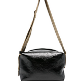 Borsa a spalla in pelle in nero Uma Wang - donna 