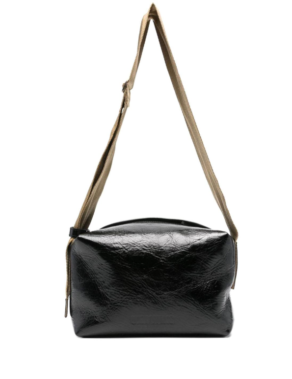 Borsa a spalla in pelle in nero Uma Wang - donna 