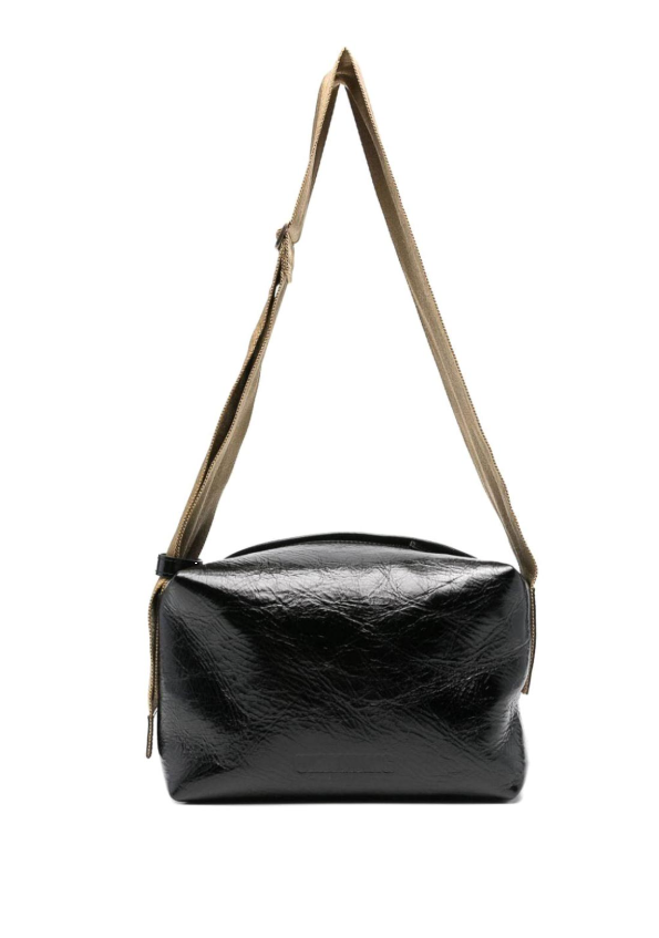 Borsa a spalla in pelle in nero Uma Wang - donna 