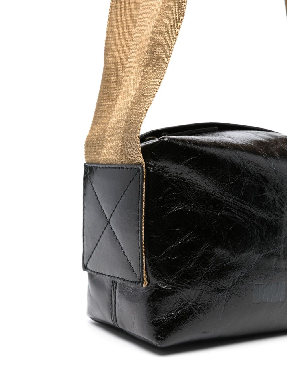 Borsa a spalla in pelle in nero Uma Wang - donna 