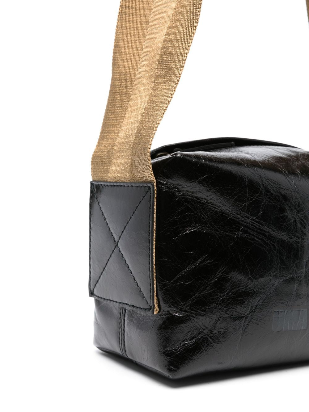 Borsa a spalla in pelle in nero Uma Wang - donna 