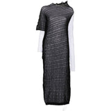 Abito midi con ruches in nero Uma Wang - donna 