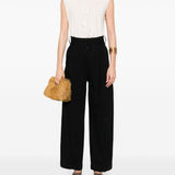 Top con scollo a v con frange in beige Uma wang  - donna 