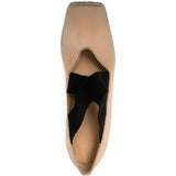 Decollete con cinturini incrociati in beige Uma Wang - donna 