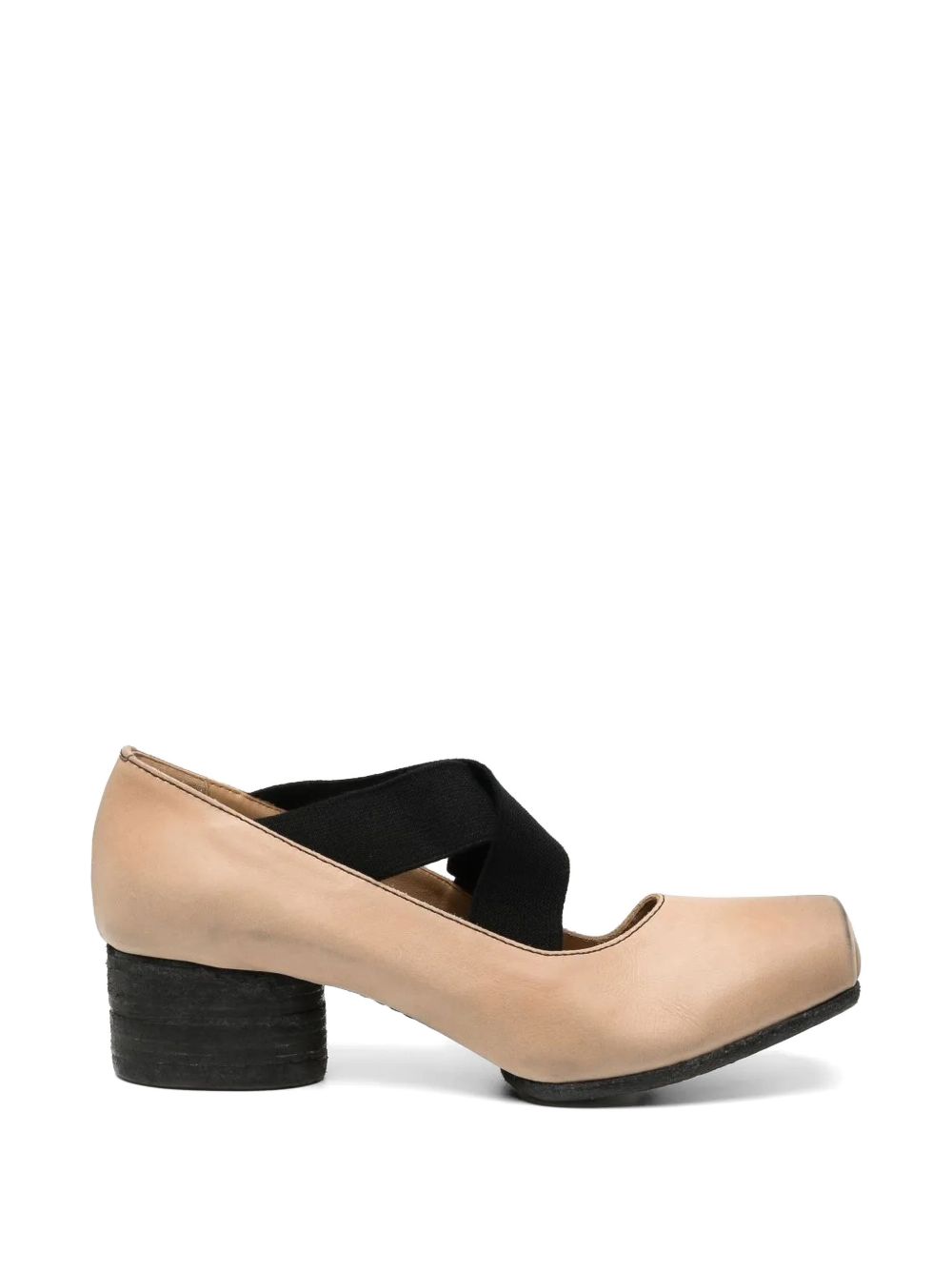 Decollete con cinturini incrociati in beige Uma Wang - donna 