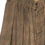 Pantaloncini con stampa geometrica in marrone Uma wang - donna 