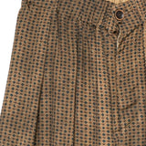 Pantaloncini con stampa geometrica in marrone Uma wang - donna 