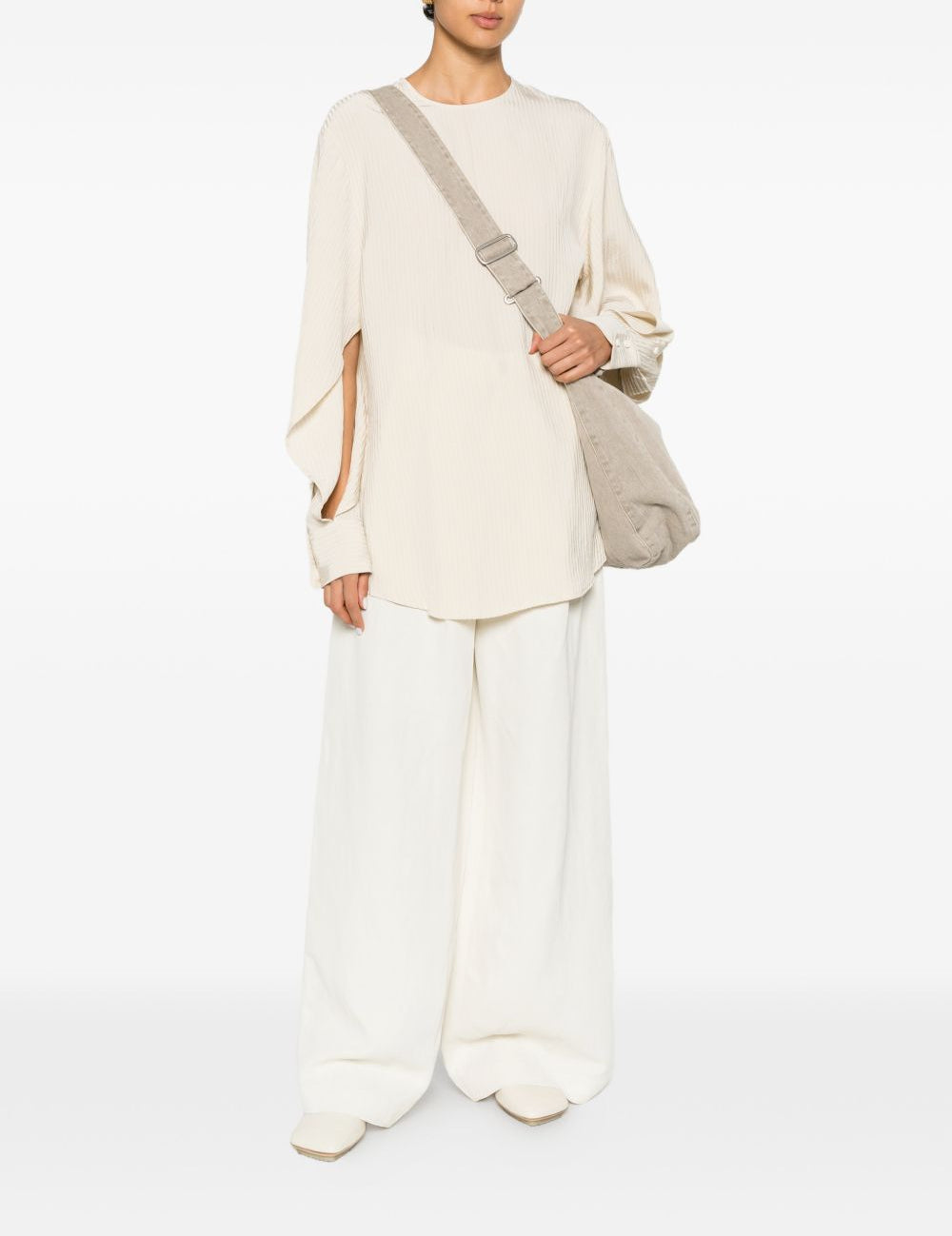 Pantaloni Palazzo Paella in bianco Uma wang  - donna 