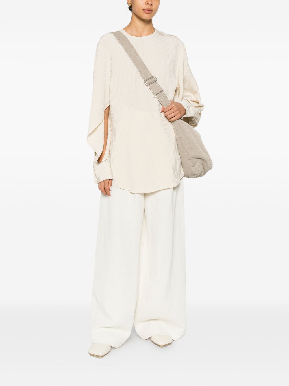 Pantaloni Palazzo Paella in bianco Uma wang  - donna 