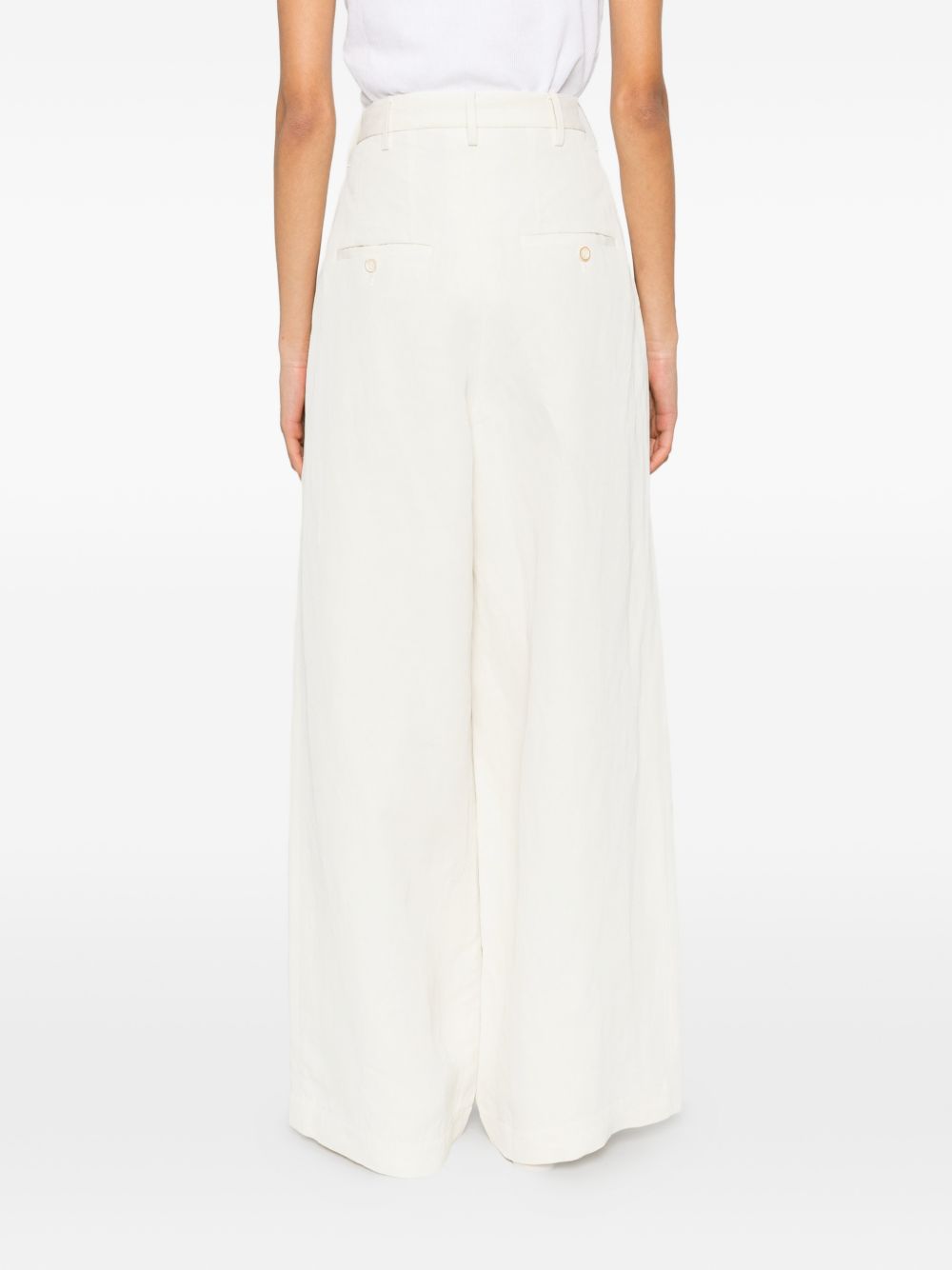 Pantaloni Palazzo Paella in bianco Uma wang  - donna 