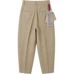Pantaloni a vita alta pirde in beige Uma Wang - donna 