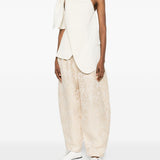 Pantaloni in jacquard Piper in beige Uma wang  - donna 