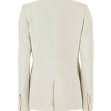 Blazer Kiran con revers a scialle in bianco Uma wang  - donna 