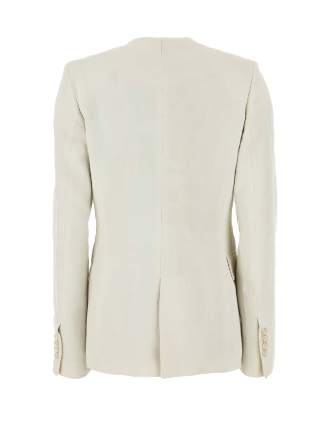 Blazer Kiran con revers a scialle in bianco Uma wang  - donna 