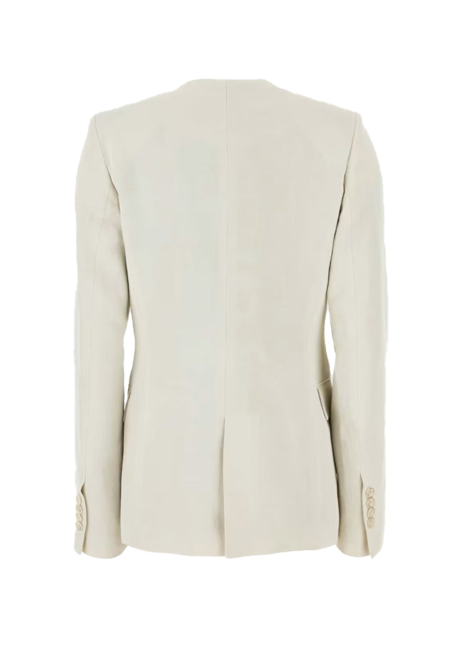 Blazer Kiran con revers a scialle in bianco Uma wang  - donna 