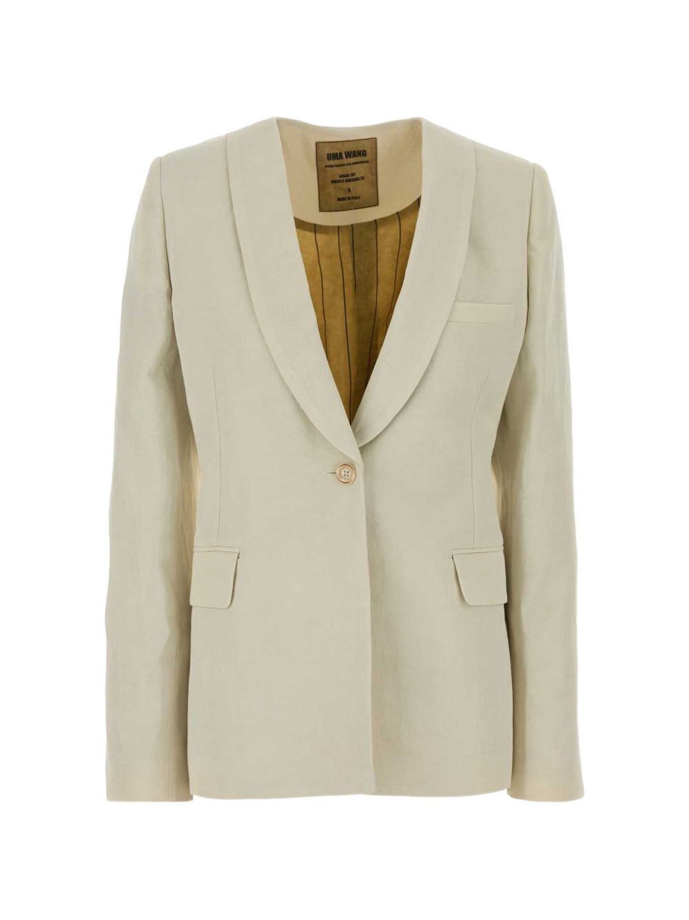Blazer Kiran con revers a scialle in bianco Uma wang  - donna 