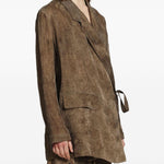 Blazer khloe in marrone Una Wang - donna 