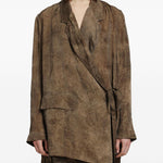 Blazer khloe in marrone Una Wang - donna 