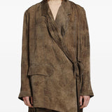 Blazer khloe in marrone Una Wang - donna 