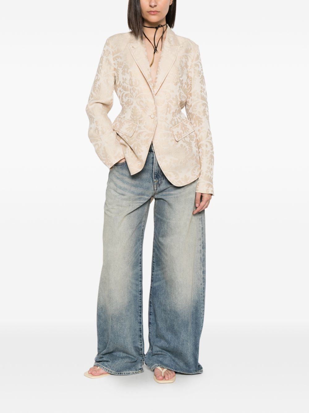 Blazer asmmetrico kylie in avorio Uma wang  - donna 