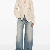 Blazer asmmetrico kylie in avorio Uma wang  - donna 