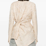 Blazer asmmetrico kylie in avorio Uma wang  - donna 