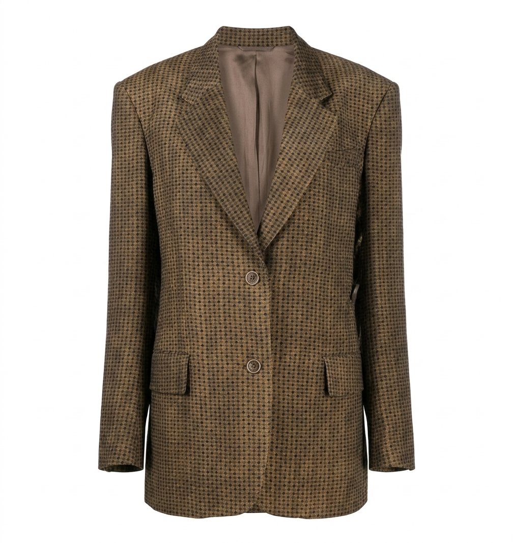 Giacca con stampa geometrica kava in marrone Uma wang - donna 