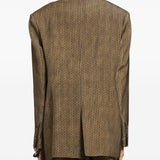 Giacca con stampa geometrica kava in marrone Uma wang - donna 