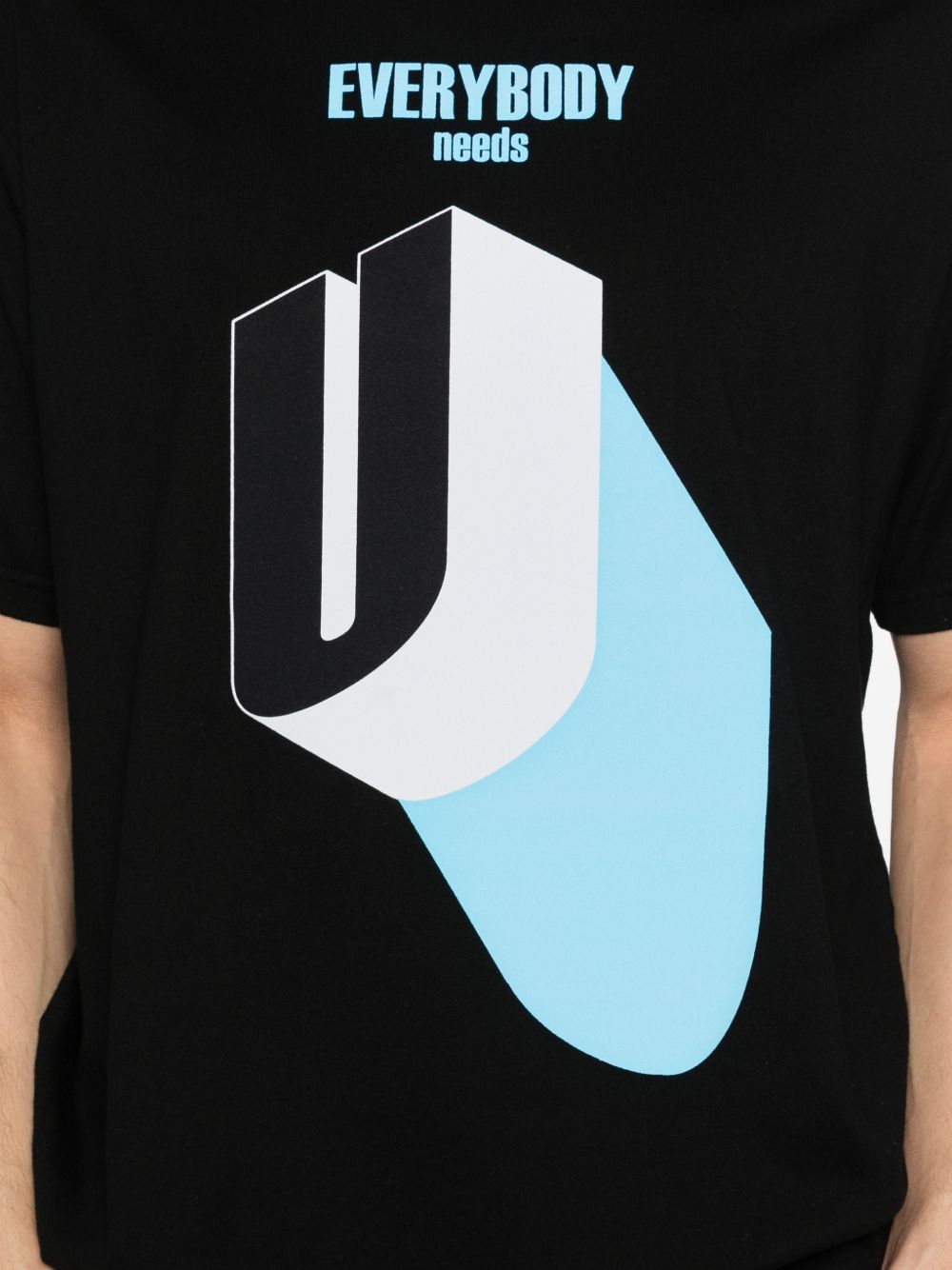 T-shirt con stampa grafica in nero Undercover - uomo 