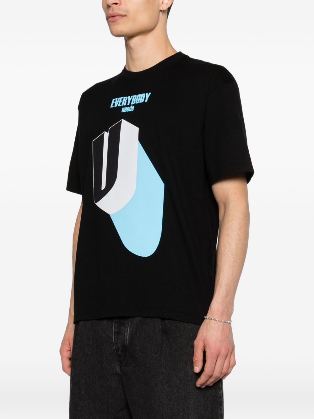 T-shirt con stampa grafica in nero Undercover - uomo 