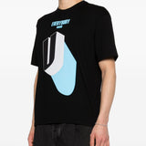T-shirt con stampa grafica in nero Undercover - uomo 