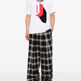 T-shirt con stampa grafica in bianco Undercover - uomo 