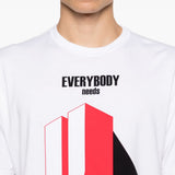 T-shirt con stampa grafica in bianco Undercover - uomo 