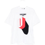 T-shirt con stampa grafica in bianco Undercover - uomo 