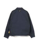Giacca-camicia con zip in blu Undercover - uomo 
